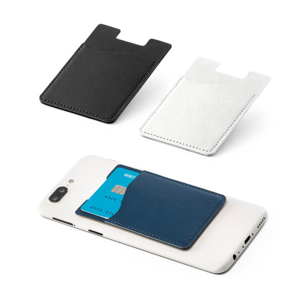 PORTA CARTÕES PARA CELULAR EM COURO ECOLÓGICO
