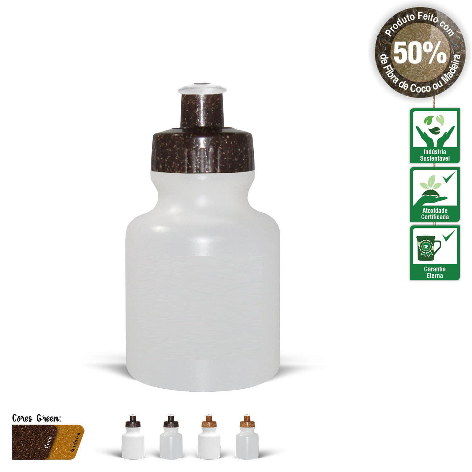 Squeeze 300ml ecologico fibra de madeira