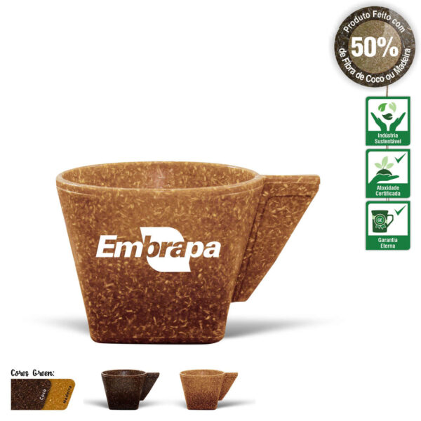 GJ01956 - XÍCARA DE CAFÉ GREEN 50 ML