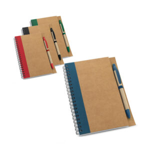 caderno e caneta personalizado