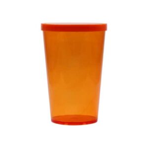 COPO 550 ML COM TAMPA FECHADA – LARANJA