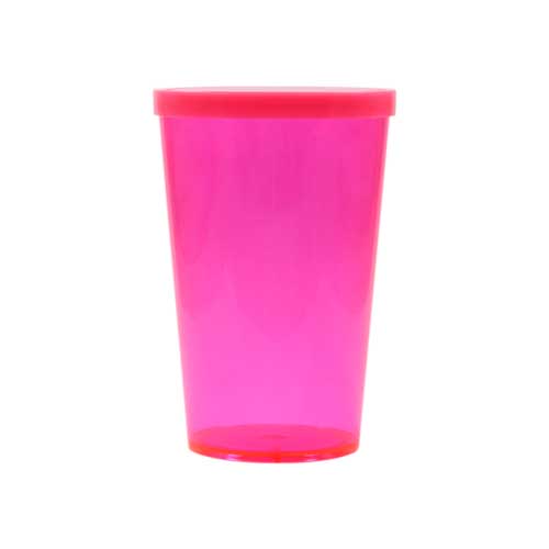 COPO 550 ML COM TAMPA FECHADA – ROSA PINK