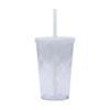 GJ00524 - COPO ESPIRAL COM TAMPA E CANUDO 550 ML PS