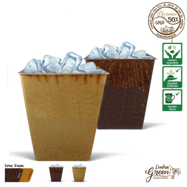 GJ00212 - BALDE DE GELO RETANGULAR GREEN 2,5 L