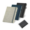 GJ00830 - CADERNO CAPA DURA ALGODÃO SINTÉTICO 14,8 CM X 21 CM