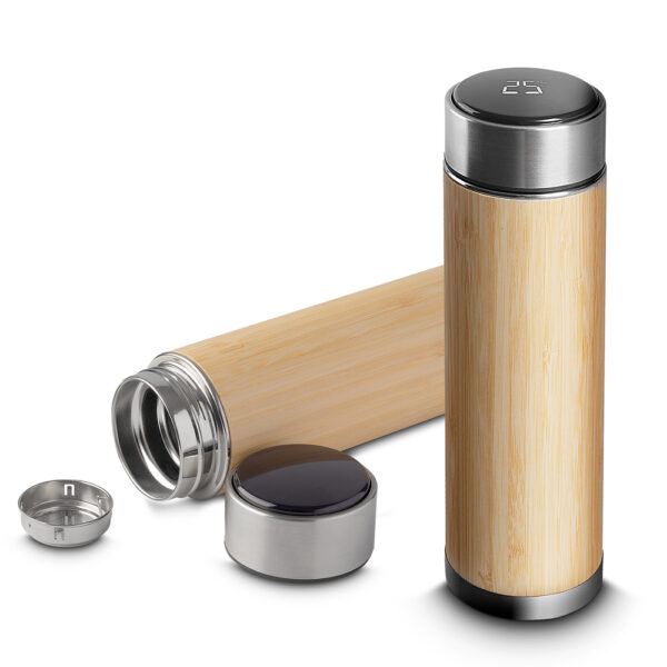 GJGA6900 - GARRAFA TÉRMICA LED BAMBU