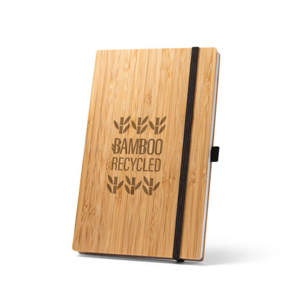 GJ93583 - CADERNO DE BOLSO DE CAPA E CONTRACAPA EM PLACA DE BAMBU - Image 3