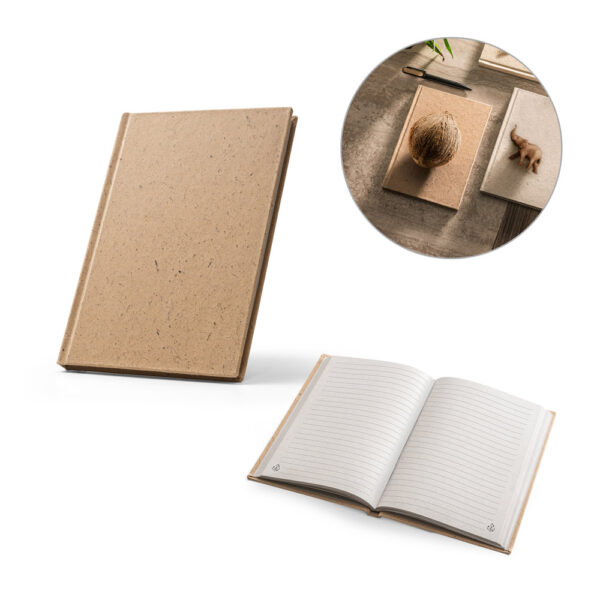GJ93622 - CADERNO ECOLÓGICO COM CAPA DE COCO