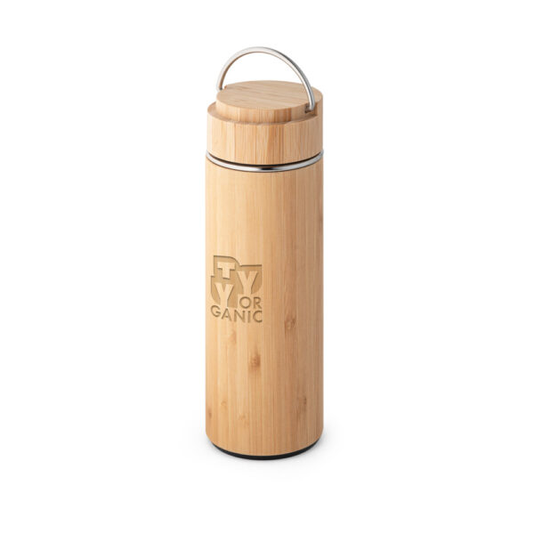 GJ94239 - GARRAFA TÉRMICA EM BAMBU E INOX 440 ML - Image 2