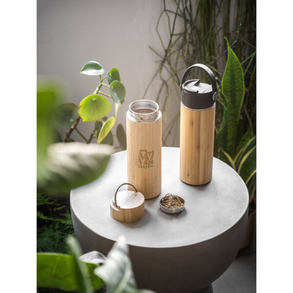 GJ94239 - GARRAFA TÉRMICA EM BAMBU E INOX 440 ML - Image 10